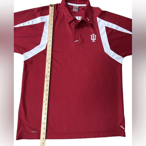 Nike | Indiana University Logo Polo, Size Large - Picture 4 of 6